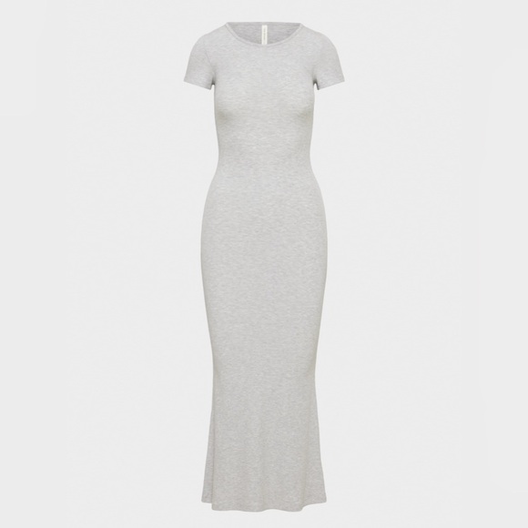 Aritiza Luxe Lounge Disposition Dress Core Collection 2XS- Heather Chrome - Picture 1 of 7